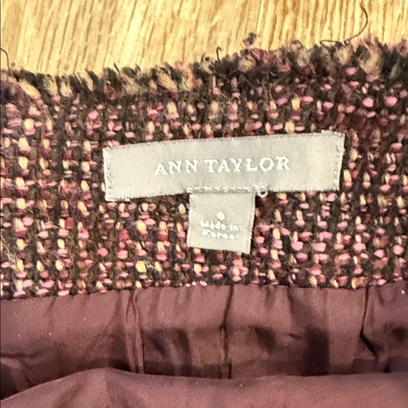 Ann Taylor Tweed Skirt Set - Deep Purple - Picture 2 of 7